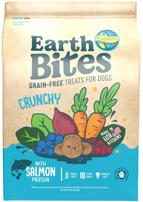 Earthborn Holistic EarthBites Crunchy Dog Treats Salmon & Pumpkin 2lb