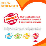 Nylabone Power Chew Donut Dog Chew Toy 70th Birthday Orange Pumpkin & Peanut Butter Large (1 Count)