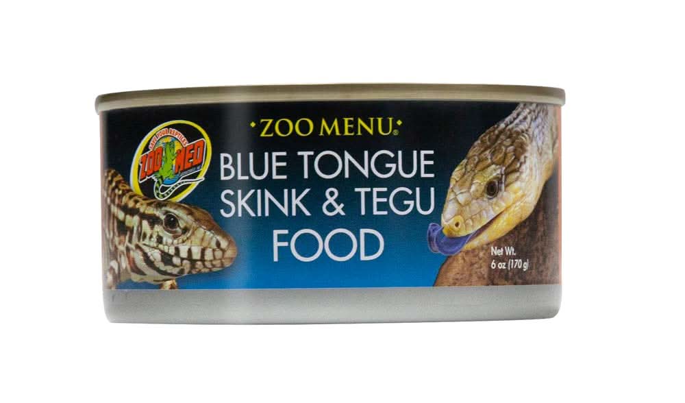 Zoo Med Blue Tongue Skink & Tegu Canned Wet Food 6 oz