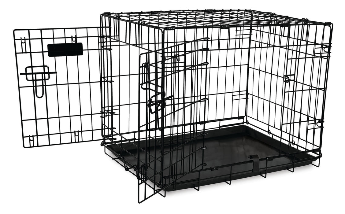 Petmate 2 Door Training Retreat Dog Kennel Black 24 in