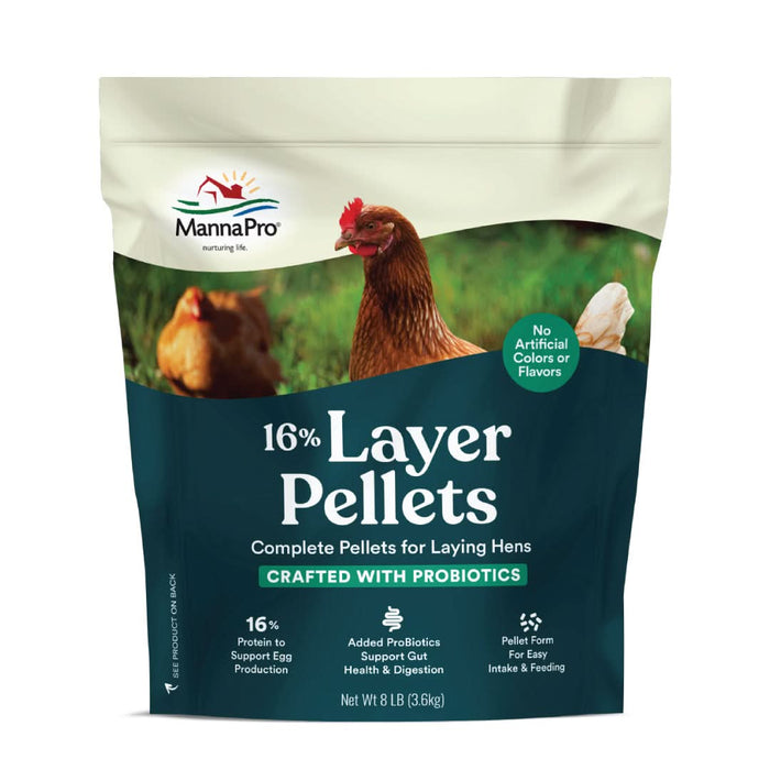 Manna Pro Products 16% Layer Pellets for Laying Hens 8lbs