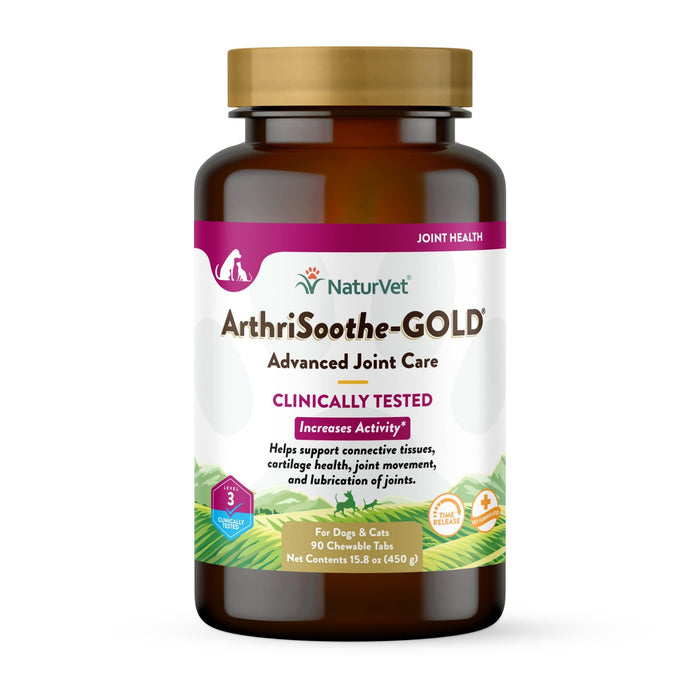 NaturVet Time Release ArthriSoothe-GOLD Chewable Tablets 90 Tablets 15.8 oz