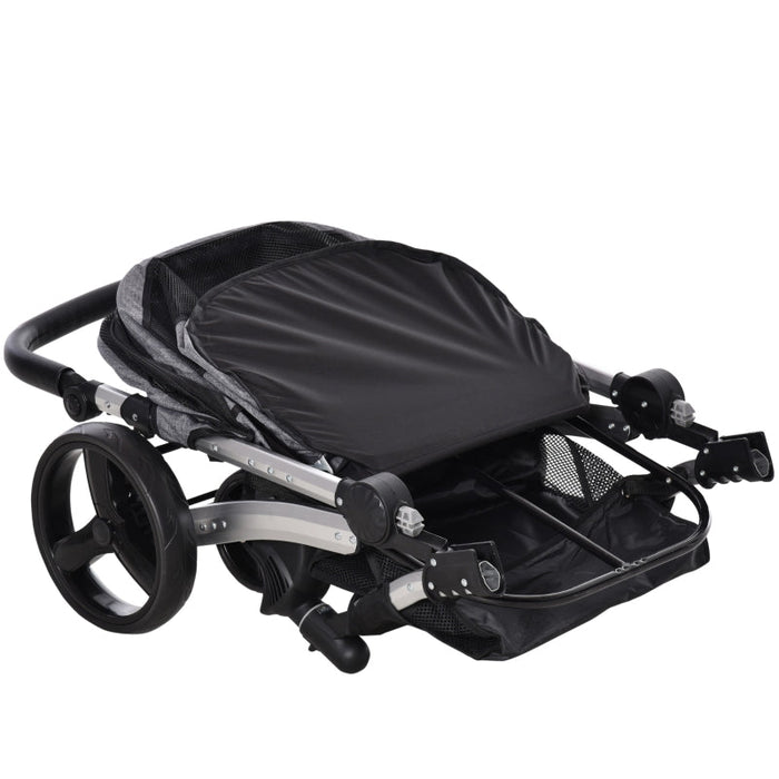 Furr Baby Gifts Travel Pet Stroller with Adjustable Handlebar