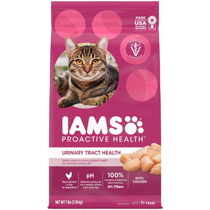 IAMS Proactive Health Urinary Tract Health Adult Dry Cat Food Chicken 7lb