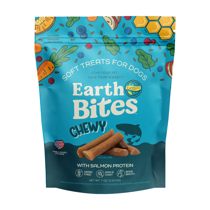 Earthborn Holistic EarthBites Chewy Soft Dog Treats Salmon 7oz