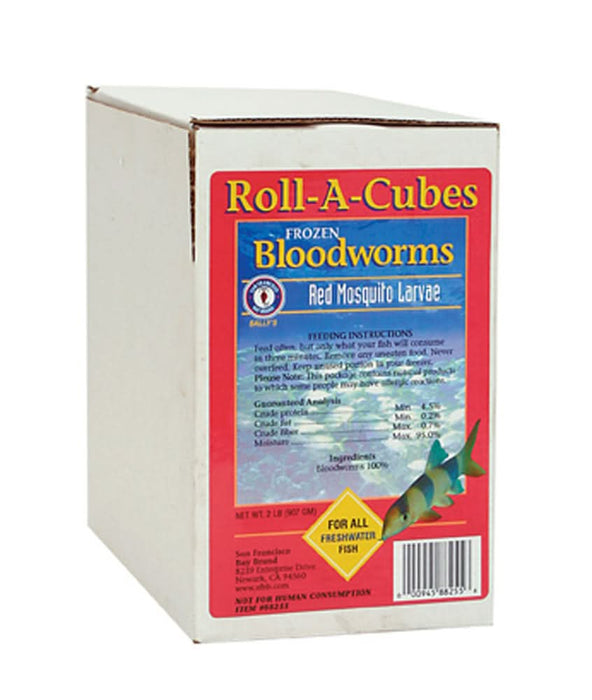 San Francisco Bay Brand Bloodworms Frozen Fish Food 2 lb 216 Count