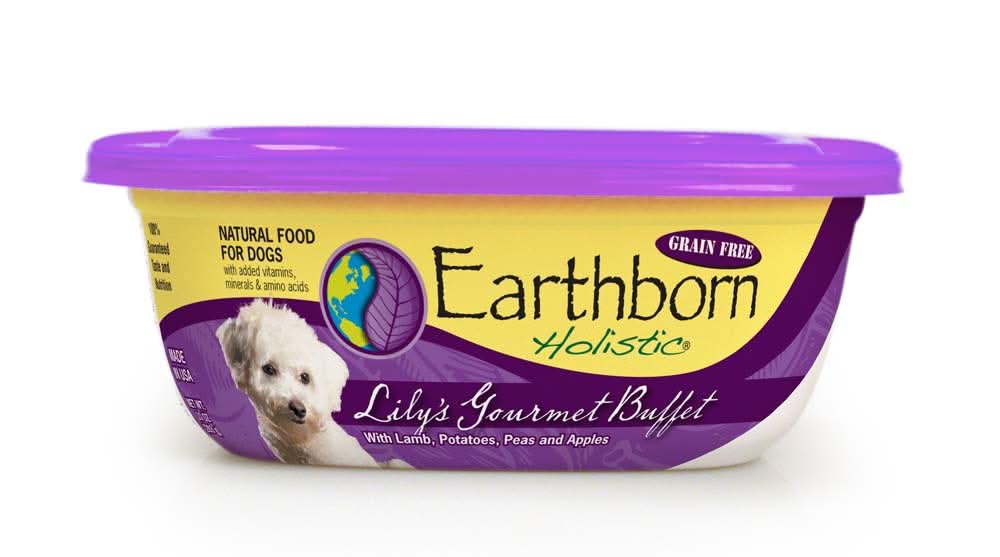 Earthborn Holistic Lily's Gourmet Buffet in Sauce Grain-Free Wet Dog Food Lamb 8oz 8pk