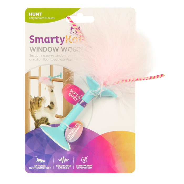 SmartyKat Window Wobbler Flower Suction Cup Teaser Cat Toy