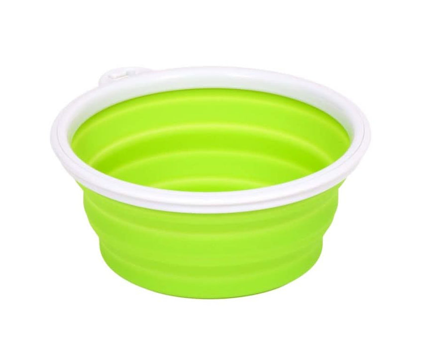 Bamboo Silicone Travel Dog Bowl Assorted, 1ea/1 Cup
