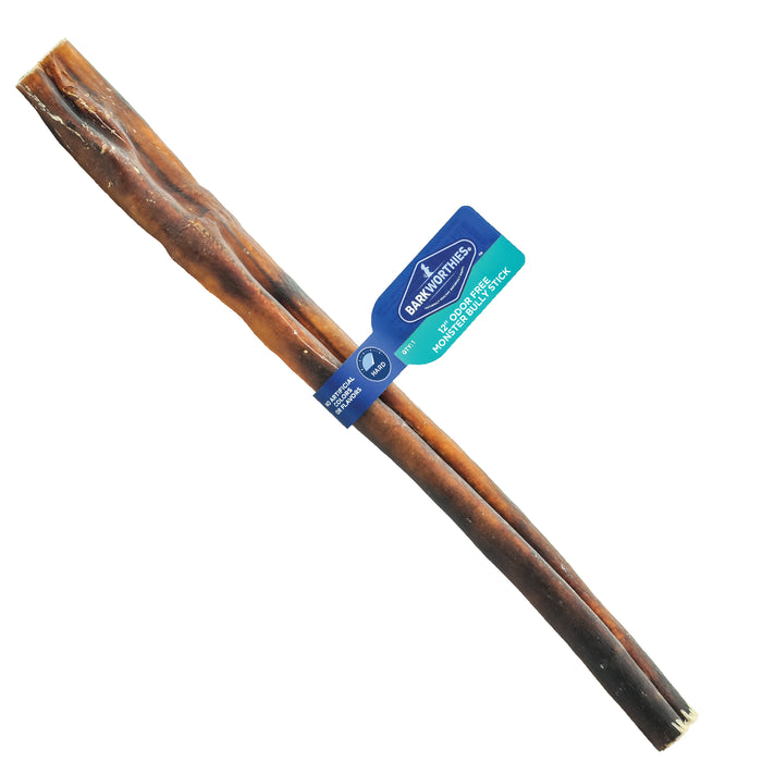 Barkworthies Odor-Free Monster Bully Stick 12 Inches 18 Count - Image 2
