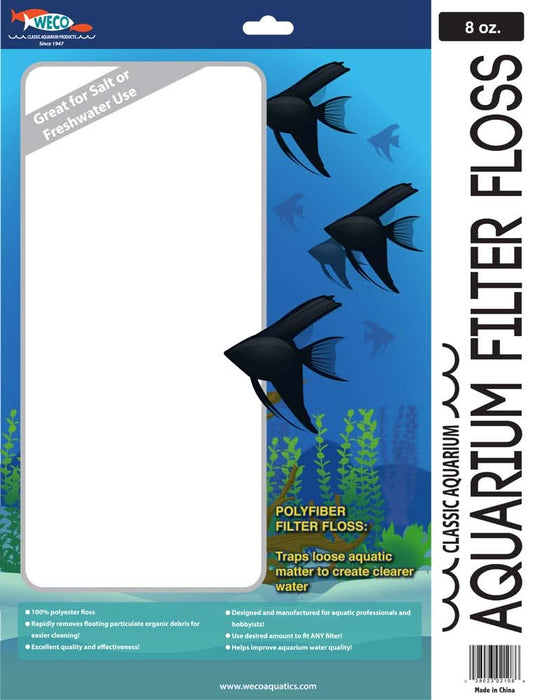 Weco Products Aquarium Filter Floss 8 oz