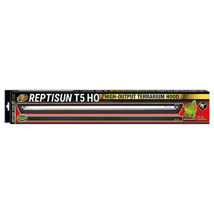 Zoo Med ReptiSun T5 HO Terrarium Hood w/ 5.0 Bulb 36in