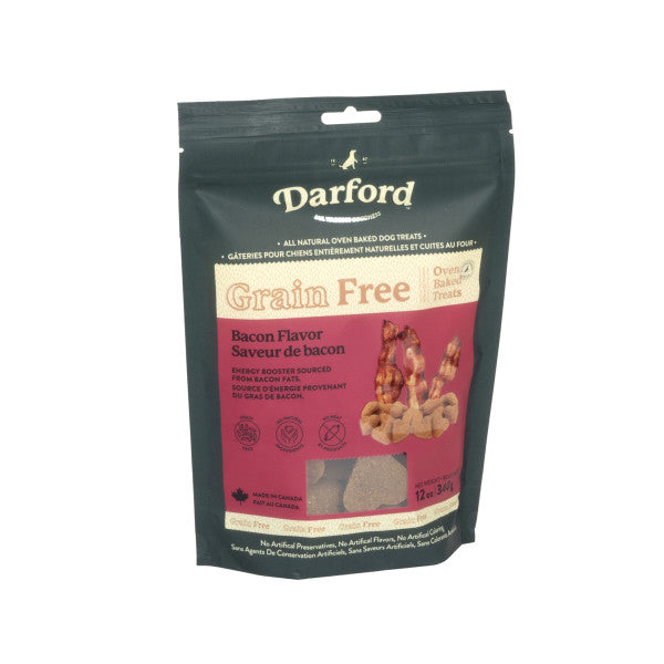 Darford Grain Free Dog Biscuits Bacon Recipe Regular 12 oz