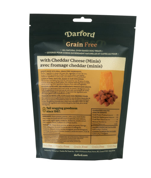 Darford Grain Free Dog Biscuits Cheddar Cheese Recipe Mini 12 oz