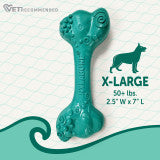 Nylabone Power Chew Love Our Oceans Frenzy Bone Dog Chew Toy Bacon & Cheese X-Large (1 Count)