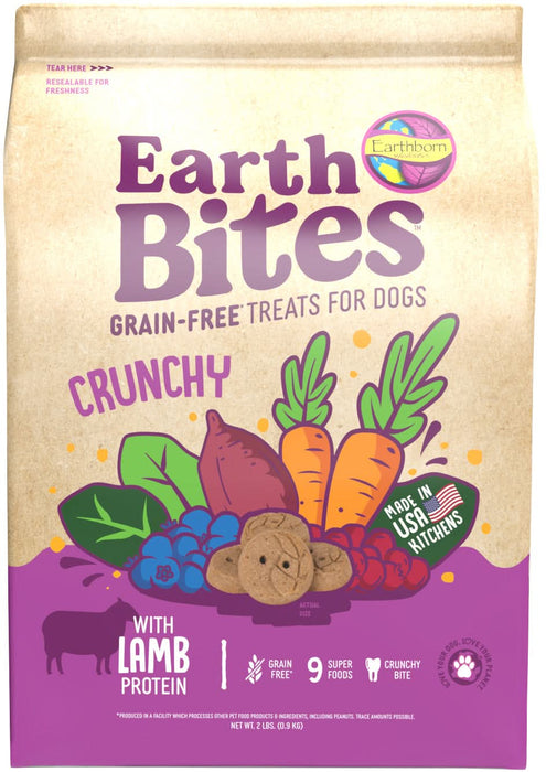 Earthborn Holistic EarthBites Crunchy Dog Treats Lamb & Pumpkin 2lb