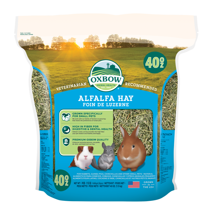 Oxbow Animal Health Alfalfa Hay Small Animal Treat 40oz