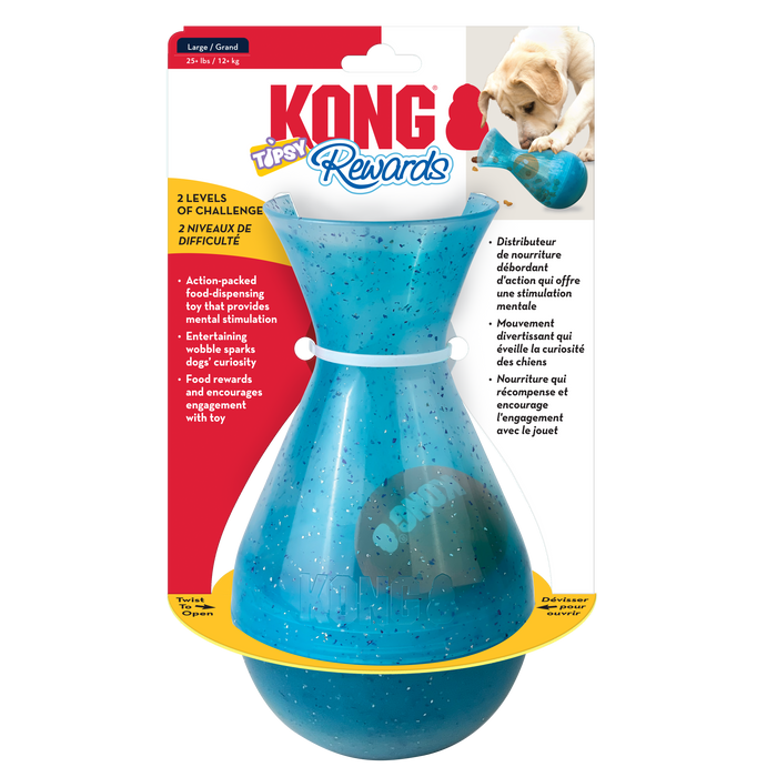 KONG Rewards Tipsy Treat Dispenser Dog Toy LG - Image 2
