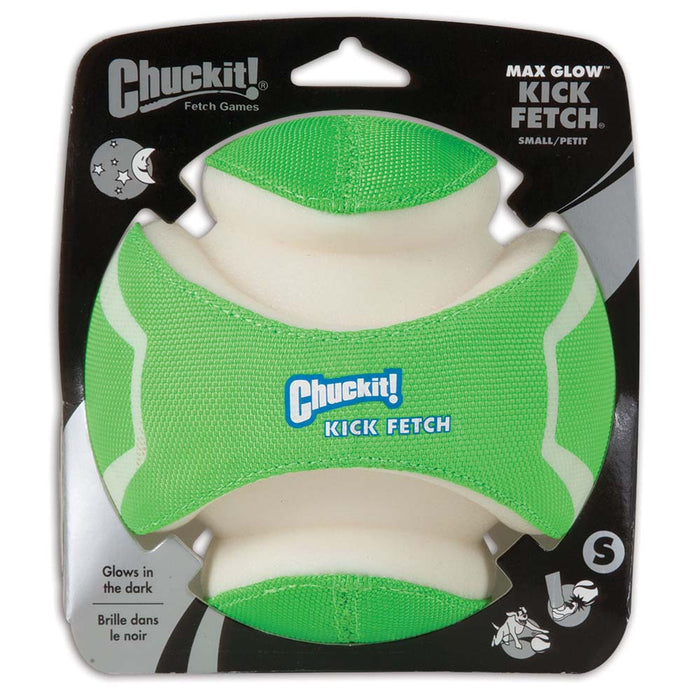 Chuckit! Kick Fetch Dog Toy Max Glow Green/White SM