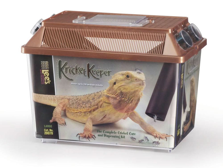Lee's Aquarium & Pet Products Kricket Keeper Brown LG
