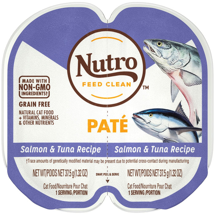 Nutro Products Perfect Portions Grain Free Paté Adult Wet Cat Food Salmon & Tuna 2.6oz 24pk