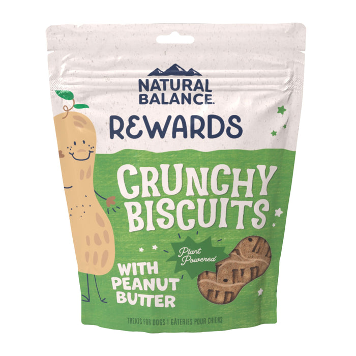 Natural Balance Pet Foods Rewards Crunchy Biscuits Dog Treats Peanut Butter 14oz