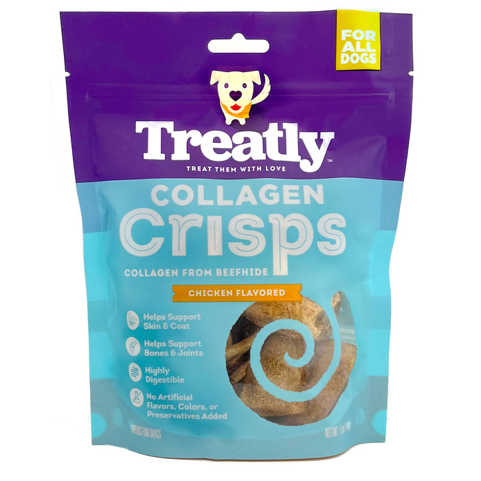 Treatly Collagen Crisps Dog Treats Chicken 5oz