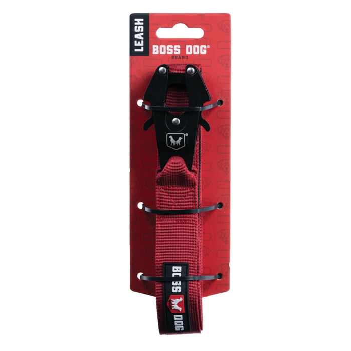Boss Dog Tactical Dog Leash Red 4ft