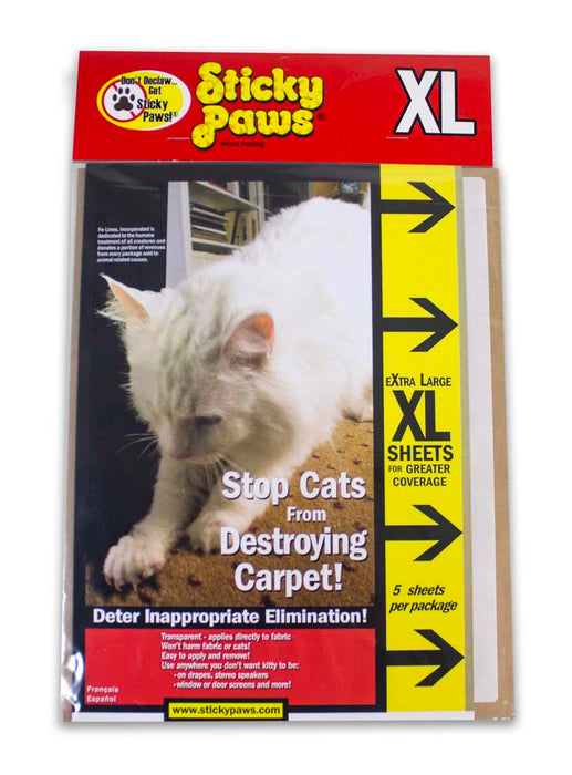 Sticky Paws Carpet Sheets 5pk XL