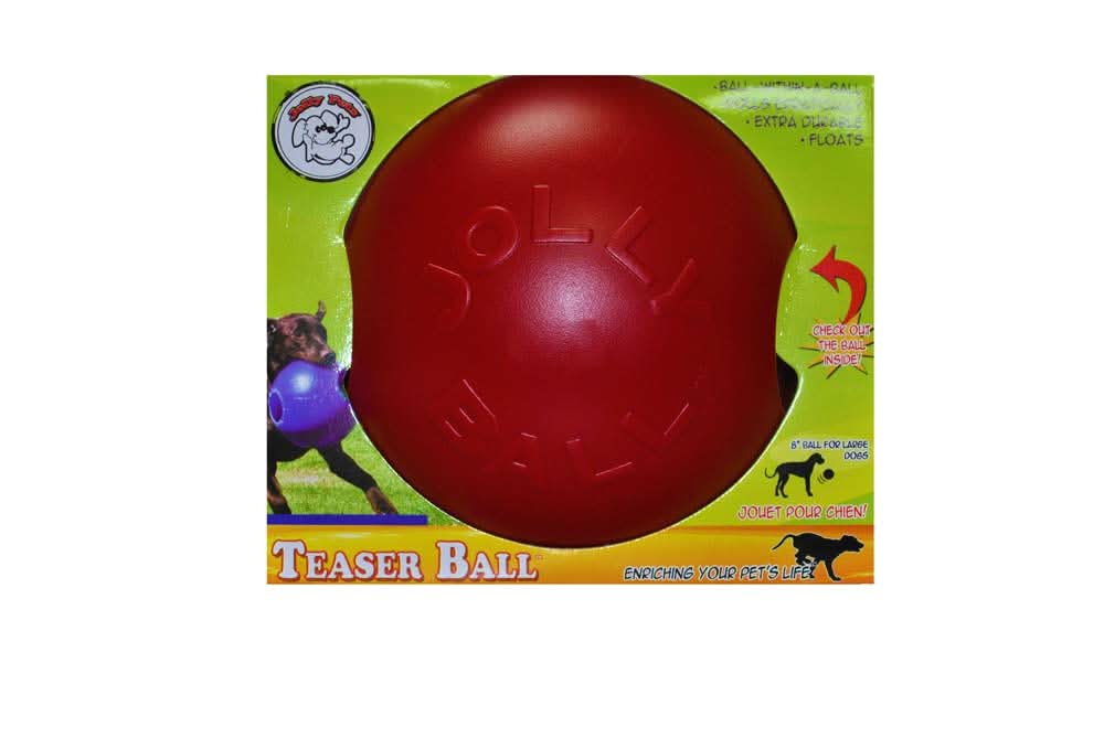 Jolly Pet Teaser Ball Dog Toy Purple LG 8in