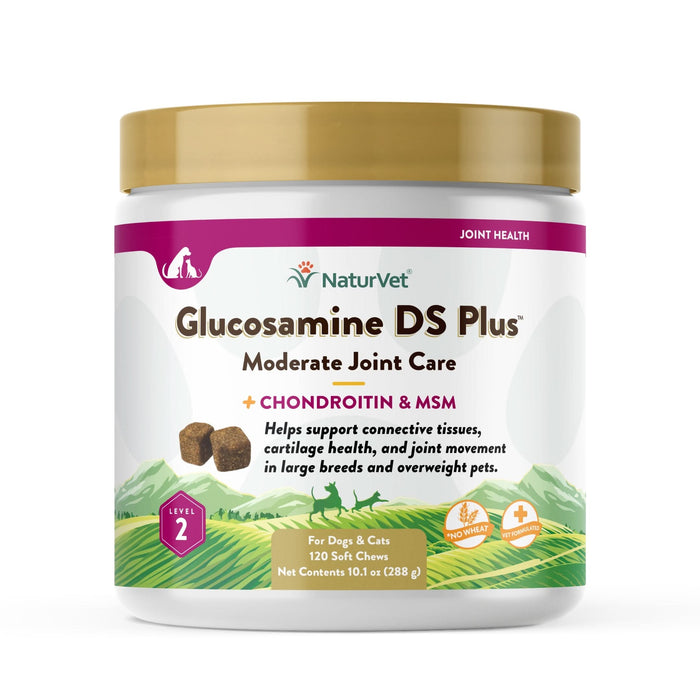 NaturVet Glucosamine-DS Plus Level 2 Soft Chew 120ct