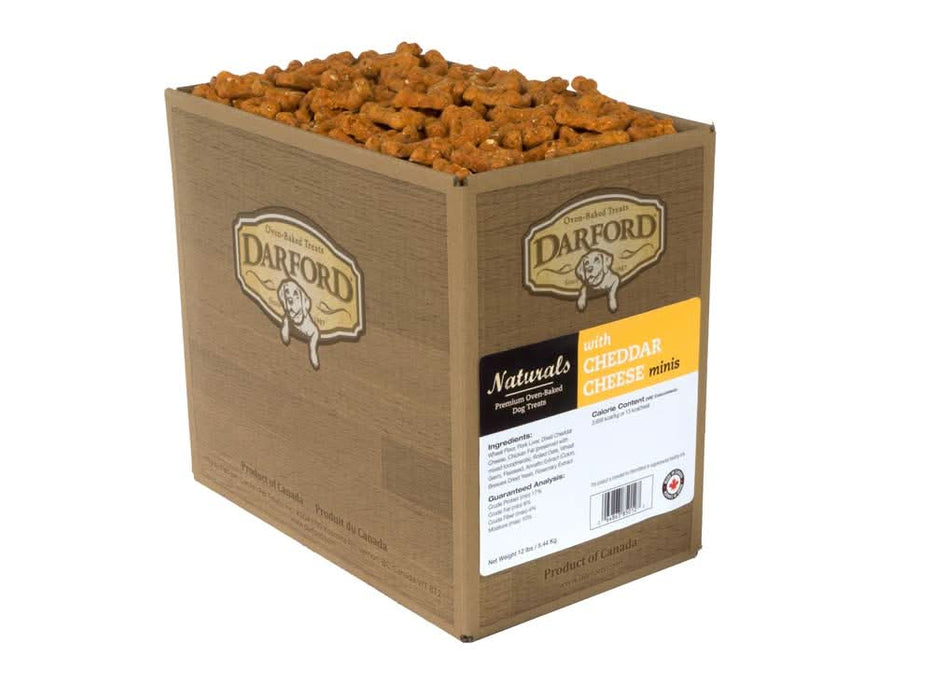 Darford Naturals Oven Baked Dog Treats with Cheddar Cheese Mini 12 lb