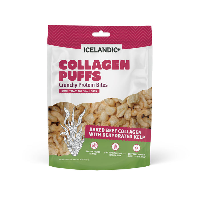 Icelandic+ Collagen Puffs Dog Treats Kelp SM 1.3oz - Image 2