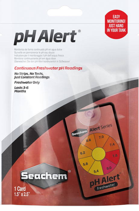 Seachem Laboratories pH Alert 6 Month Monitor 1 Card 1.5 in x 2.5 in