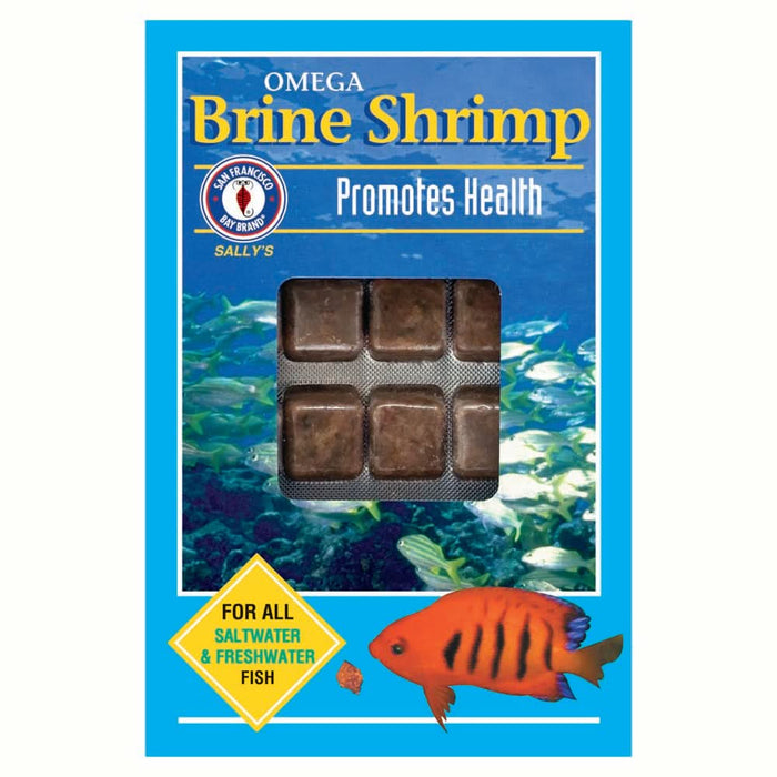 San Francisco Bay Brand Omega-3 Brine Shrimp Frozen Fish Food 3.5 oz 30 Count