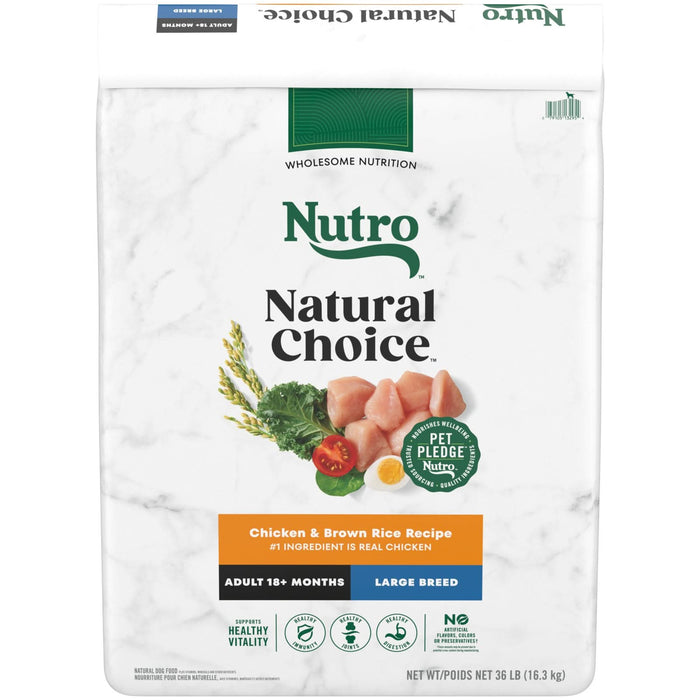 Nutro Products Natural Choice Large Breed Adult Dry Dog Food Chicken & Brown Rice 36lb