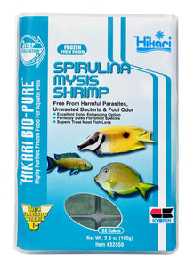 Hikari USA Bio Pure Frozen Spirulina Mysis Shrimp Cubes 3.5 oz - Image 2