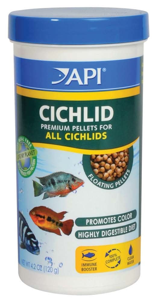 API Cichlid Premium Floating Pellets Fish Food 4.2oz MD — AnimalWiz.com