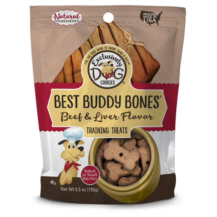 Exclusively Pet Best Buddy Bones Beef and Liver Flavor Dog Treats Beef & Liver 5.5 oz
