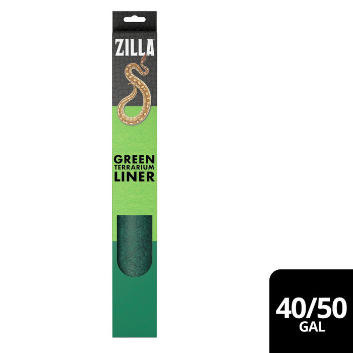 Zilla Reptile Terrarium Liner Green 30BR/40BR/50/65 Gallon