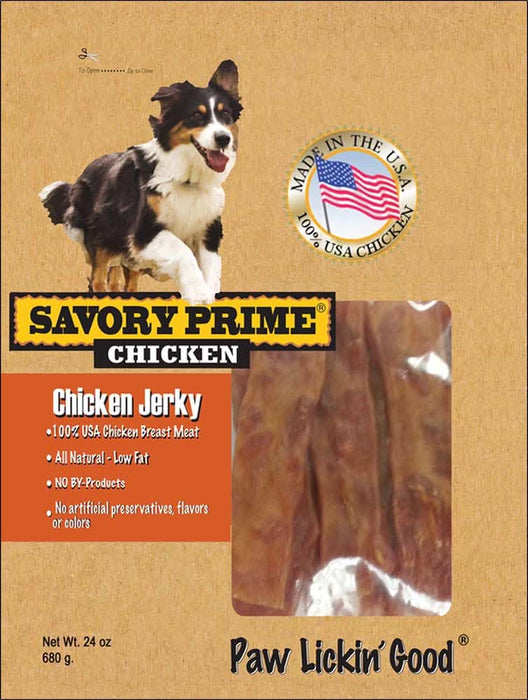 Savory Prime USA Natural Jerky Dog Treats Chicken 24 oz