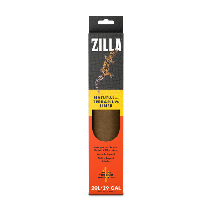 Zilla Reptile Terrarium Liner Brown 20L/29/37 Gallon