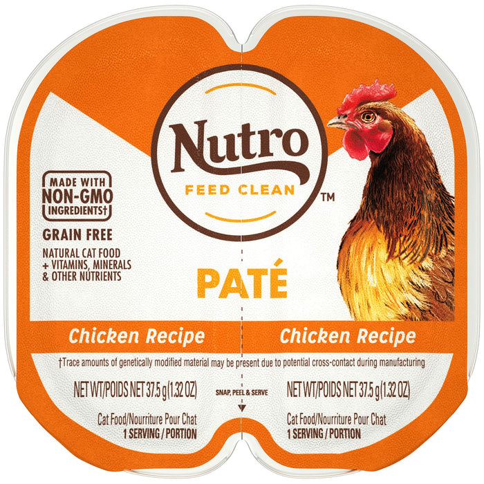 Nutro Products Perfect Portions Grain Free Paté Adult Wet Cat Food Chicken 2.6oz 24pk