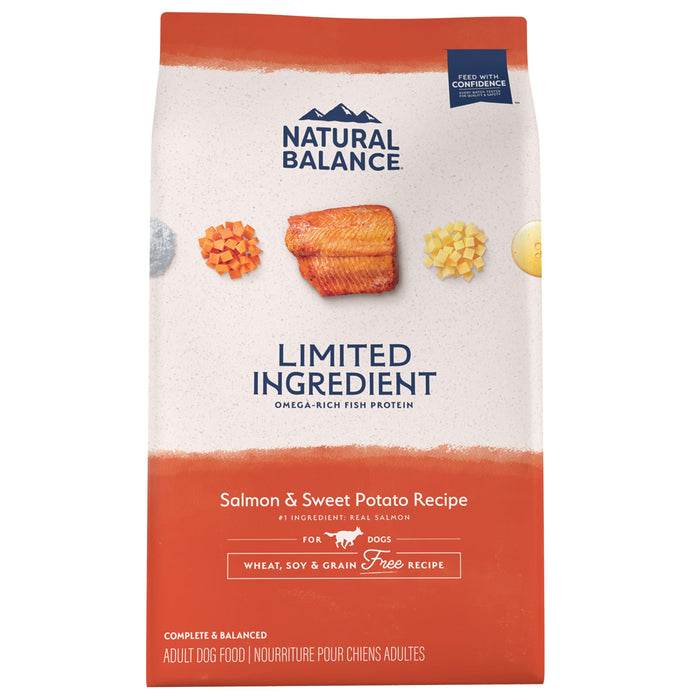 Natural Balance Pet Foods Limited Ingredient Grain Free Dry Dog Food Salmon & Sweet Potato 24lb