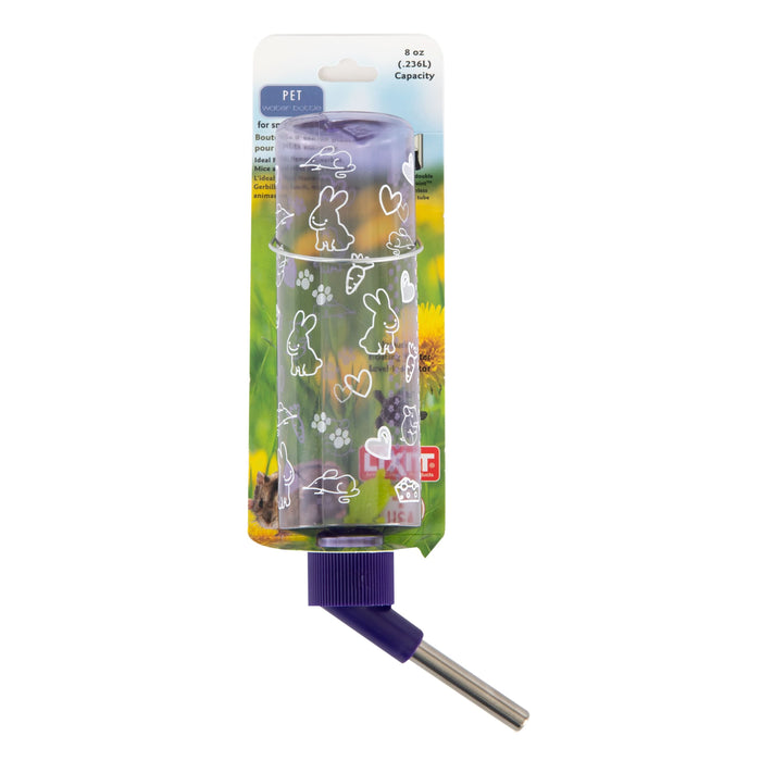 Lixit Clear Water Bottle for Small Animals Clear, Green 8 Ounces