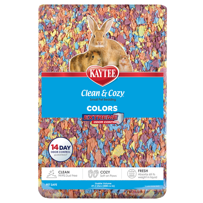 Kaytee Clean & Cozy Colors Bedding Kaleidoscope 49.2 Liters