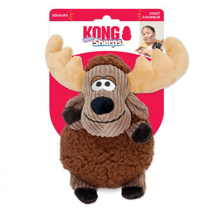 KONG Sherps Floofs Moose Plush SqueakDog Toy MD - Image 2
