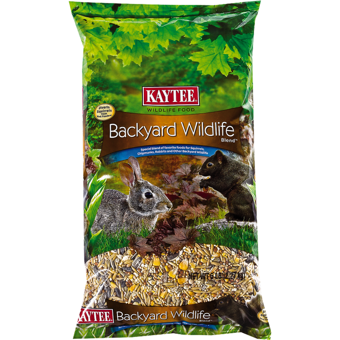 Kaytee Backyard Wildlife Food For Wild Squirrels, Rabbits, Chipmunks, and more 5 lb