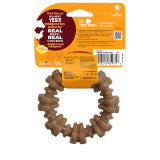 Nylabone Strong Chew Textured Ring Dog Chew Toy Made with Real Beef & Chicken Small (1 Count)