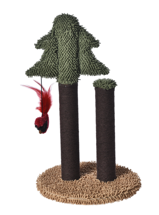 Max & Marlow Pine Tree Scratching Posts w/ Toy 20.5in - Image 2
